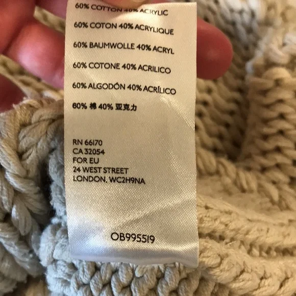 Free people my only sunshine Chunky Knit Tan Sweater Women S relaxed mock neck - Picture 7 of 10